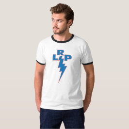 Camiseta azul LRP en naranja