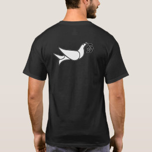 Camiseta azul LRP sobre la paloma naranja