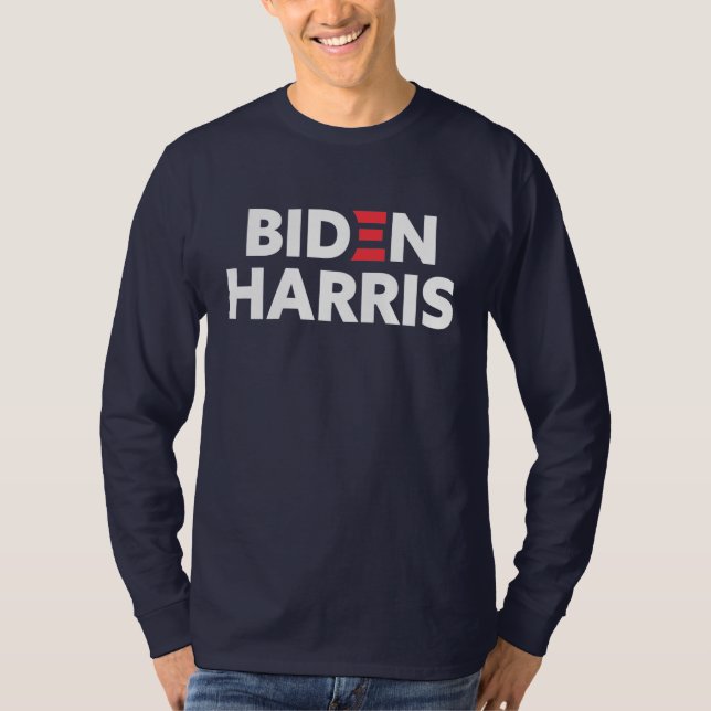 Camiseta Azul marino de apoyo electoral Biden/Harris (Anverso)