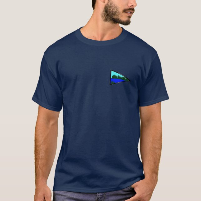 Camiseta azul marino para hombre (Anverso)