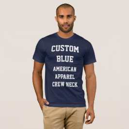 Camiseta azul marino personalizada para hombre AME