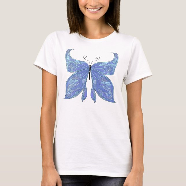 Camiseta Azul mariposa (Anverso)
