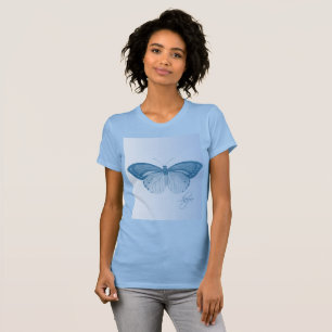 Camiseta Azul mariposa de esperanza