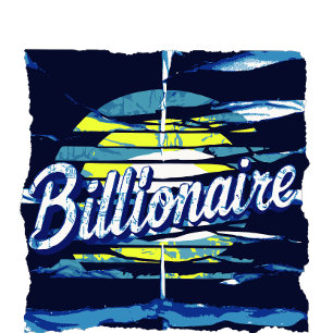 Camiseta Azul multimillonario