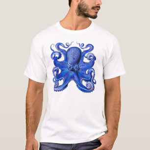 Camiseta Azul octopo Haeckel