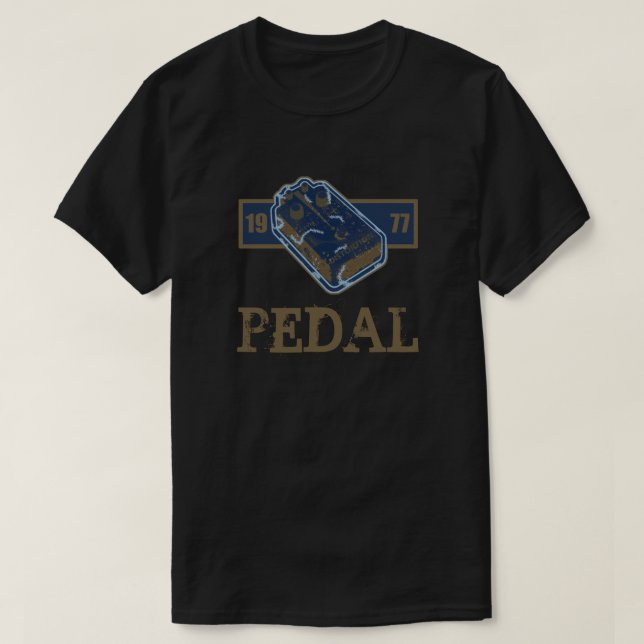 Camiseta Azul/Oro de pedal de distorsión 1977 (Diseño del anverso)