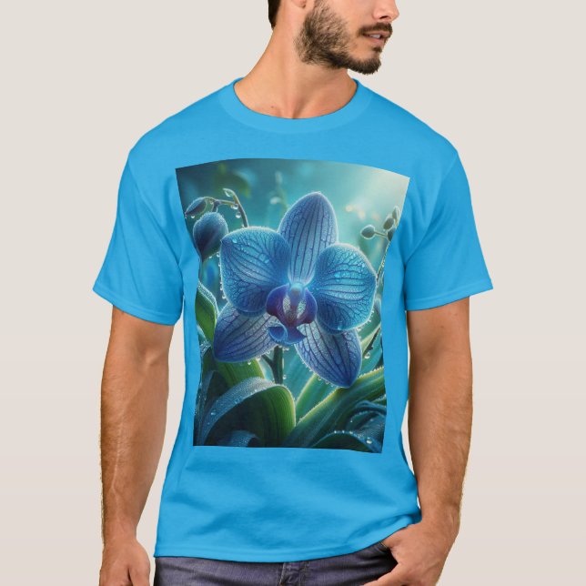 Camiseta Azul Orquídea (Anverso)