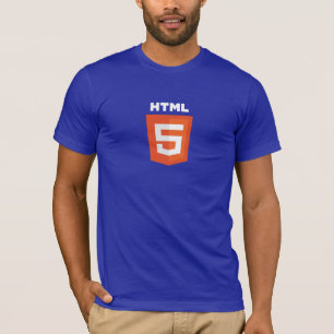 Camiseta azul oscuro HTML5