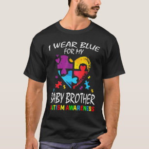 Camiseta Azul Para El Hermano Bebé Autismo Conciencia Niños