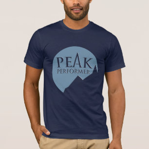Camiseta Azul para hombre del logotipo del ejecutante