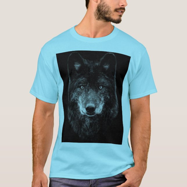 Camiseta azul para hombres (Anverso)