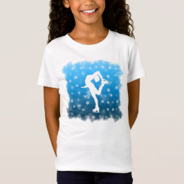 Camiseta Azul patinaje artístico la pendiente en la nieve