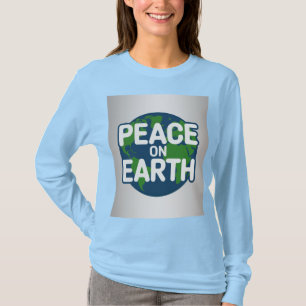 Camiseta azul Peace On Earth