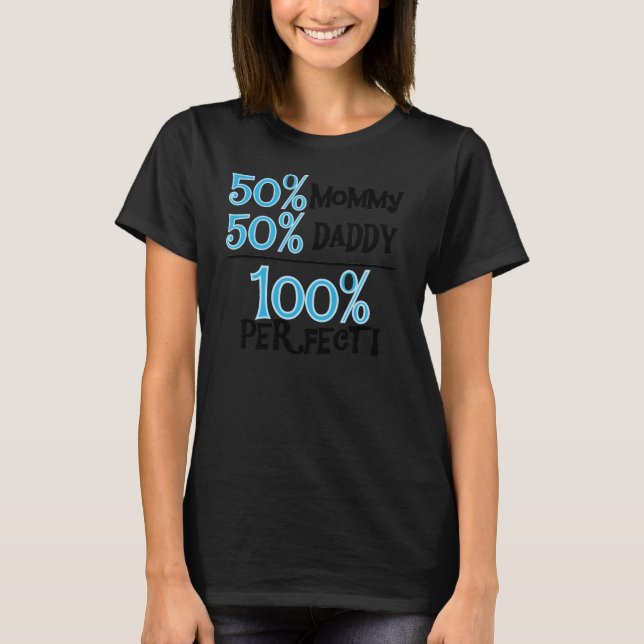 Camiseta Azul Perfecto 100 (Anverso)