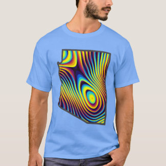 Camiseta Azul psicodélico