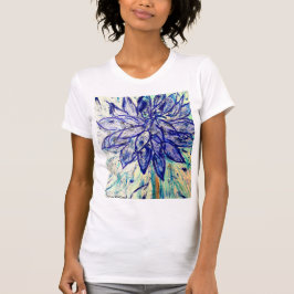 Camiseta azul raro dalhia