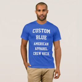 Camiseta azul real personalizada para hombres AMER