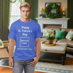 Camiseta azul real profundo de negocios del día de