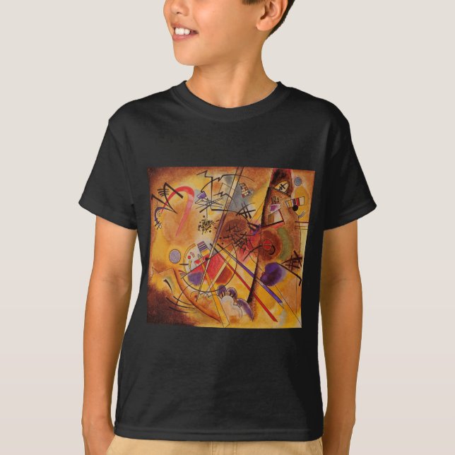 Camiseta Azul rojo amarillo amarillo marrón de Kandinsky (Anverso)