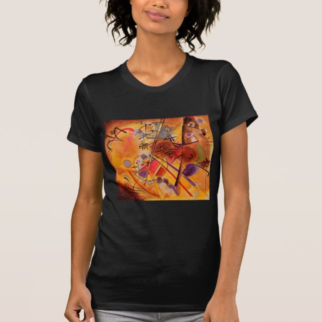 Camiseta Azul rojo amarillo amarillo marrón de Kandinsky (Anverso)