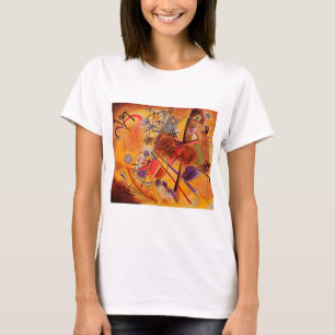 Camiseta Azul rojo amarillo amarillo marrón de Kandinsky