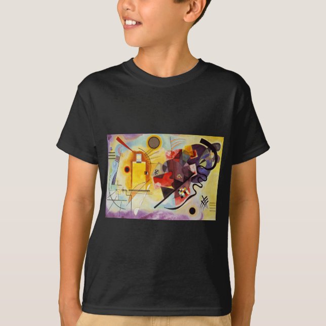 Camiseta Azul rojo amarillo de Kandinsky (Anverso)