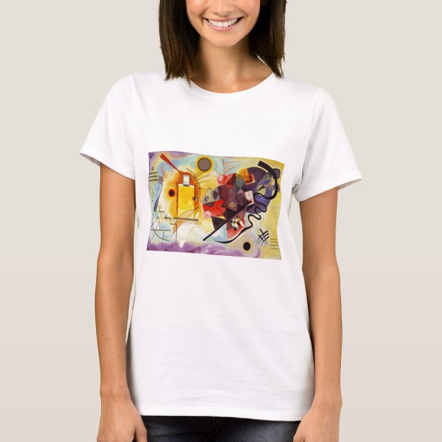 Camiseta Azul rojo amarillo de Kandinsky (Anverso)