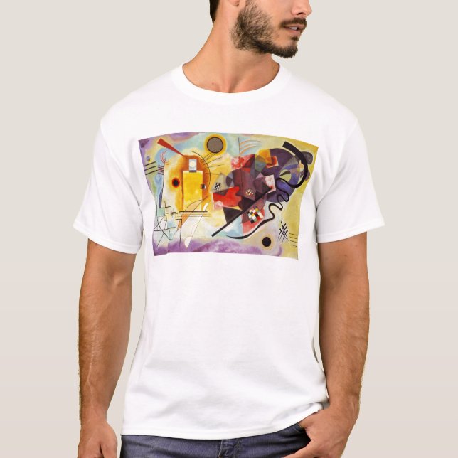 Camiseta Azul rojo amarillo de Kandinsky (Anverso)