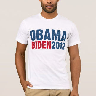 Camiseta Azul/rojo de Obama Biden