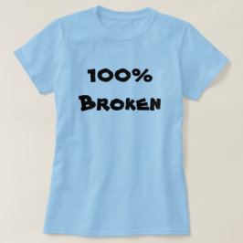 Camiseta Azul roto al 100%