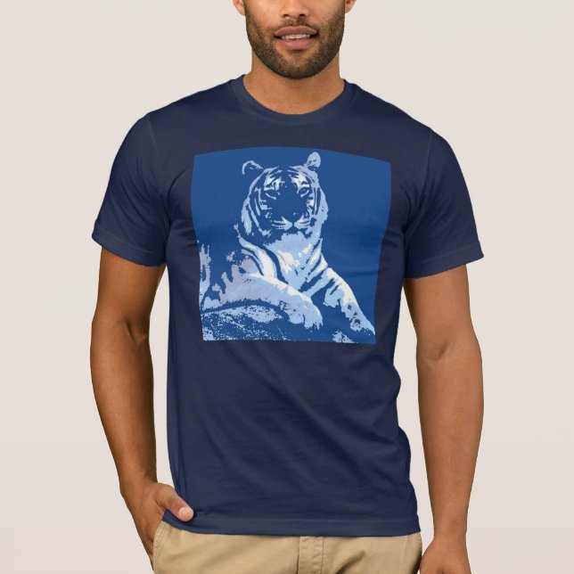 Camiseta Azul tigre (Anverso)