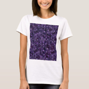 Camiseta Azul Tintero Parcheado de Terracota Patrón