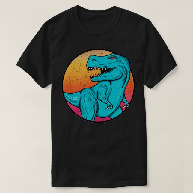 Camiseta Azul TRex1 (Diseño del anverso)