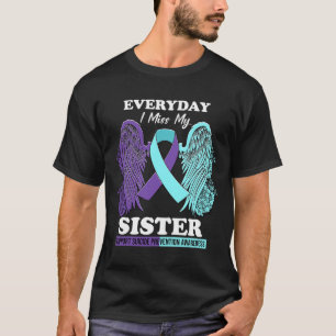 Camiseta Azul Turquesa Ala Hermana Mayor Prevención Del Sui
