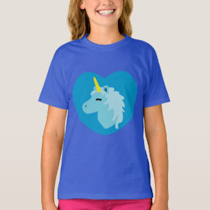 Camiseta azul unicornio