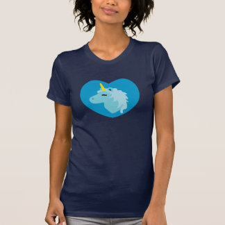 Camiseta azul unicornio