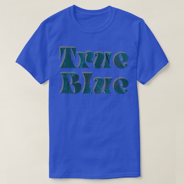 Camiseta Azul verdadero (Diseño del anverso)