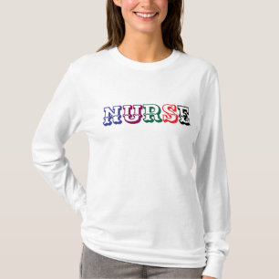 Camiseta Azul-Verde Bordado NURSE Deportivo Bloque Gemma 