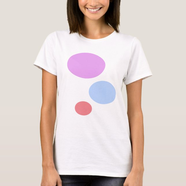Camiseta Azul violeta y rosa (Anverso)
