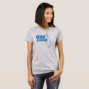 Camiseta Azul vivo de OBX