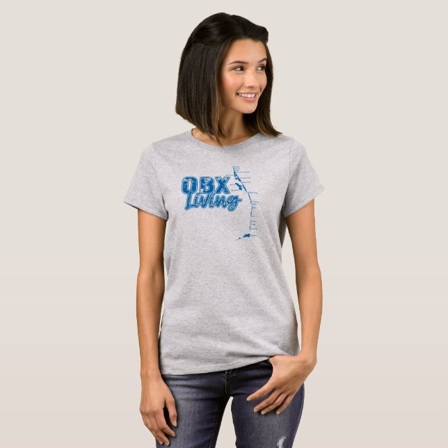 Camiseta Azul vivo de OBX (Anverso completo)