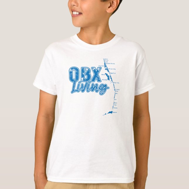 Camiseta Azul vivo de OBX (Anverso)