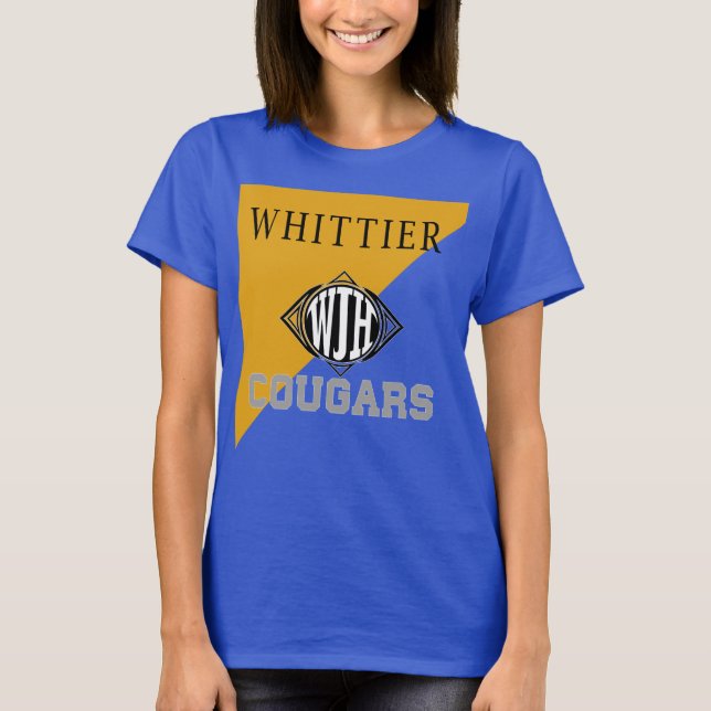 Camiseta Azul y Oro Whittier Jr High (Anverso)