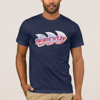 Camiseta azul y roja de Surf's Up para hombres