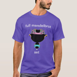 Camiseta azul y rosa de mandelbrot completa