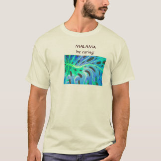 Camiseta azul y verde de Monstera