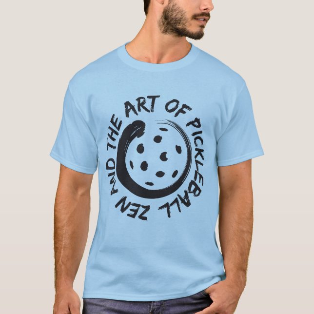 Camiseta azul Zen Pickleball (Anverso)