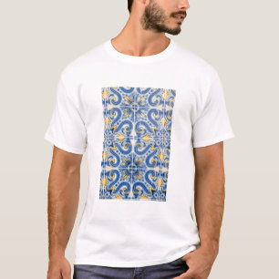 Camiseta Azulejo azul y amarillo, Portugal