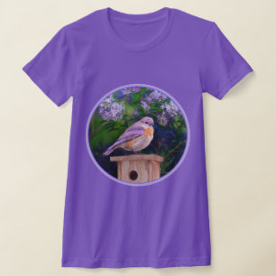 Camiseta Azulejo Oriental en la Nieve - Fotografía Original