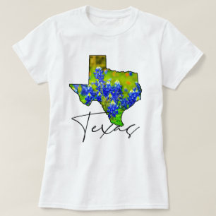 Camiseta Azulejos de Texas Arte fino del estado de Texas